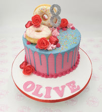 Load image into Gallery viewer, Doughnut Drip Birthday Cake