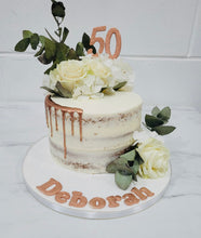 Load image into Gallery viewer, White Rose Celebration Cake