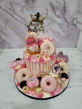 Load image into Gallery viewer, Youtube Overload cake with cupcakes & doughnuts