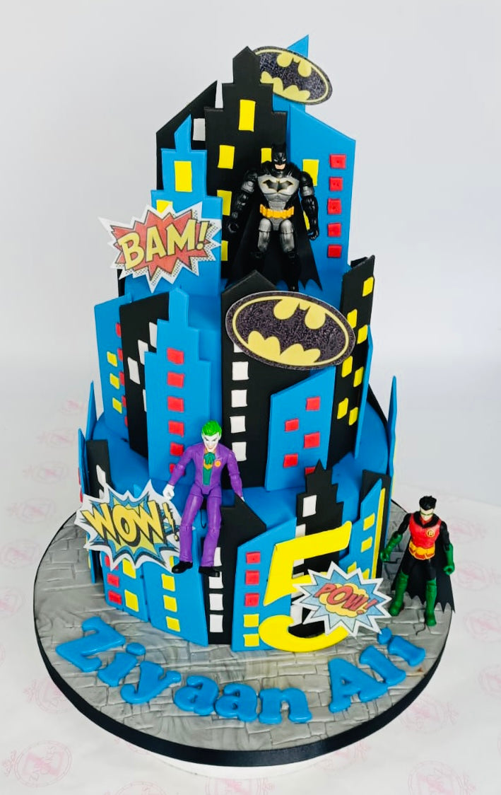 Batman Tiered Cake