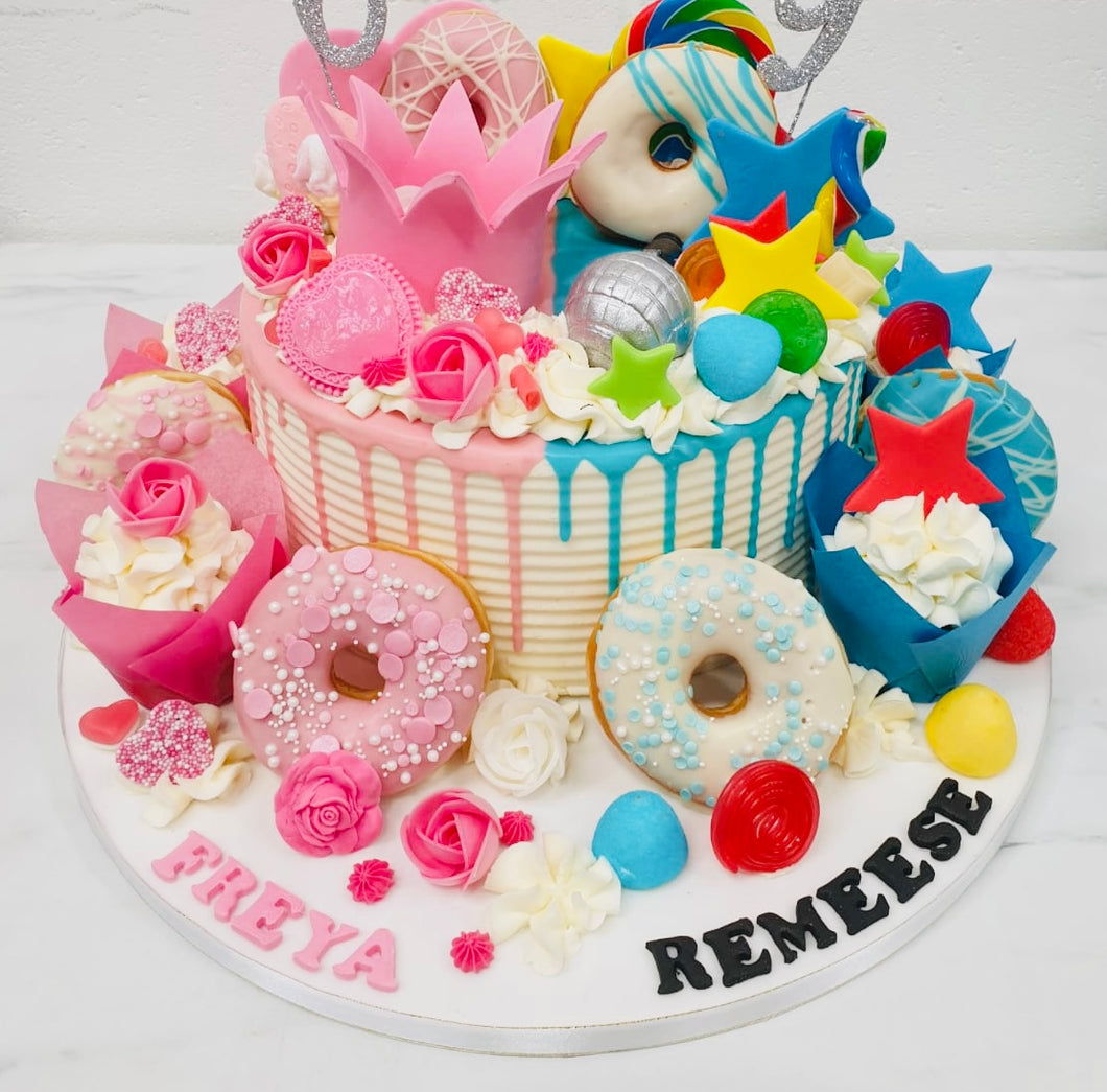 Half Half EXTRA Overloaded Cake