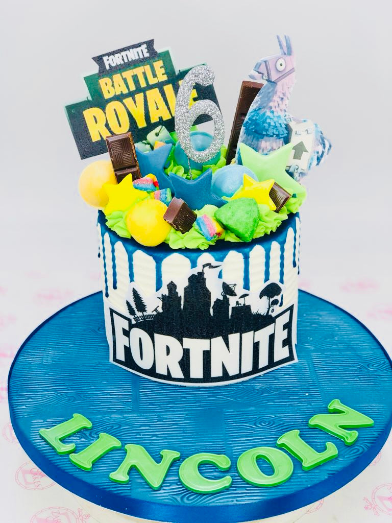 Fortnite Birthday Cake