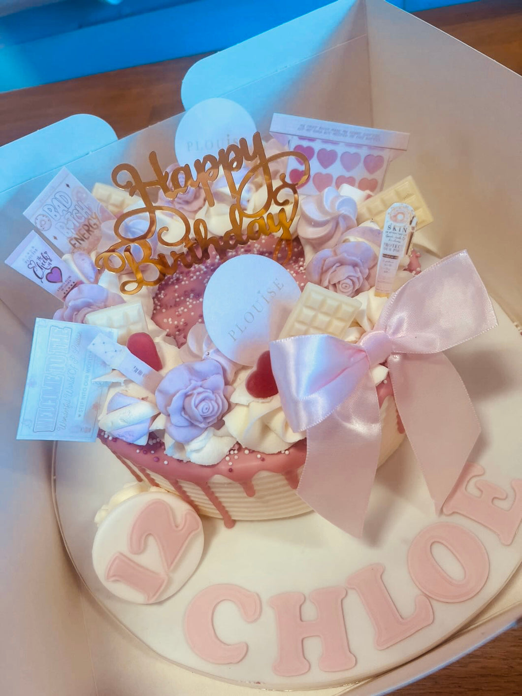 Pink and Pretty Bow Celebration Cake