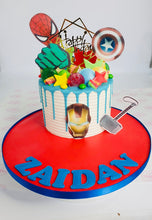 Load image into Gallery viewer, Superhero Drip Cake

