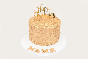 Gold Sequin Cake