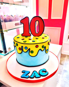 Comic, Cartoon, 2D Birthday Cake