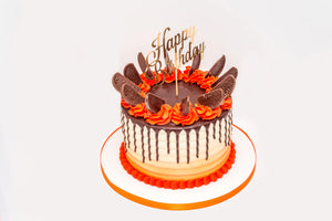 Chocolate Orange Overloaded Drip Cake