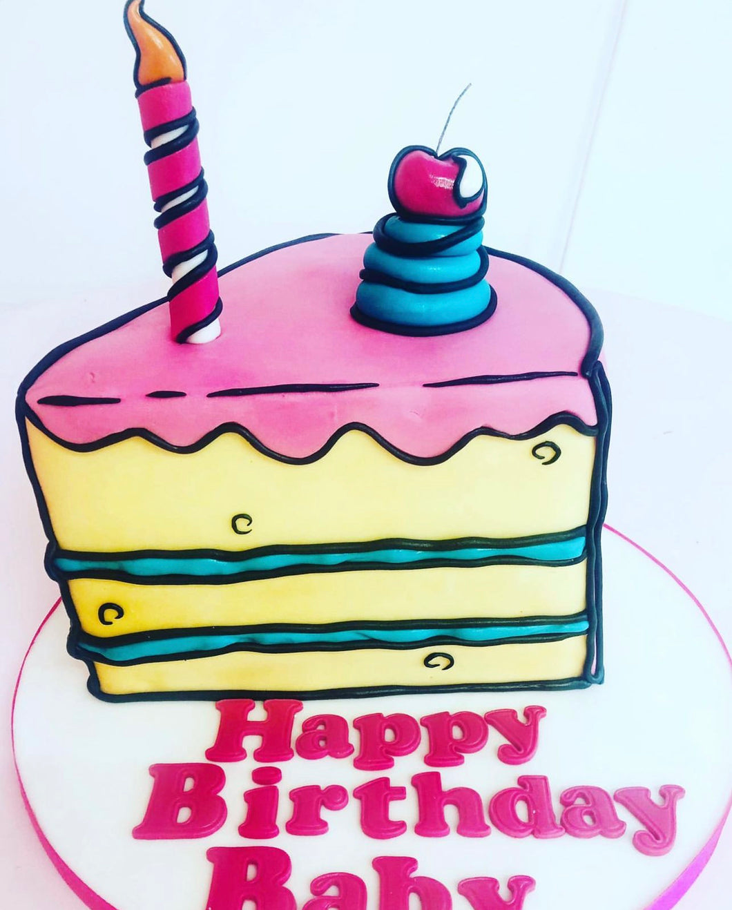 Cartoon Effect Cake