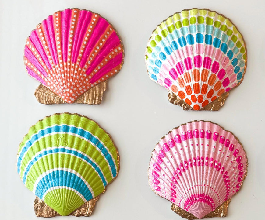 SUMMER HOLIDAY - Kids shell painting & decorating
