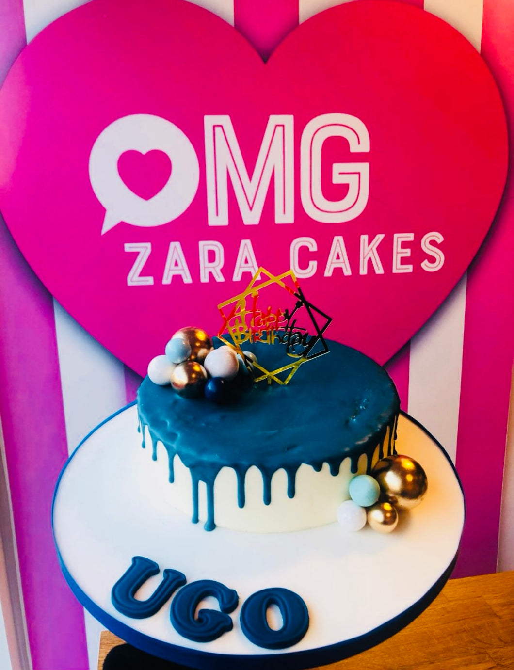 Any Occassion Ball Drip Cake