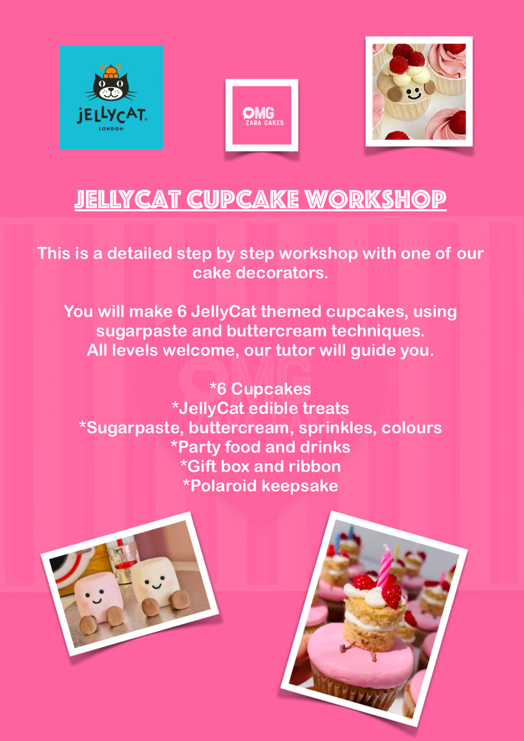 JELLYCAT THEME CUPCAKE WORKSHOP