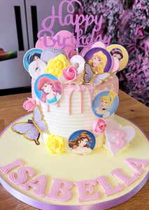 Pretty Disney Princess Birthday Cake