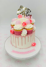 Load image into Gallery viewer, Vanilla Rose Cupcake Cake
