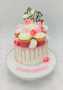 Vanilla Rose Cupcake Cake