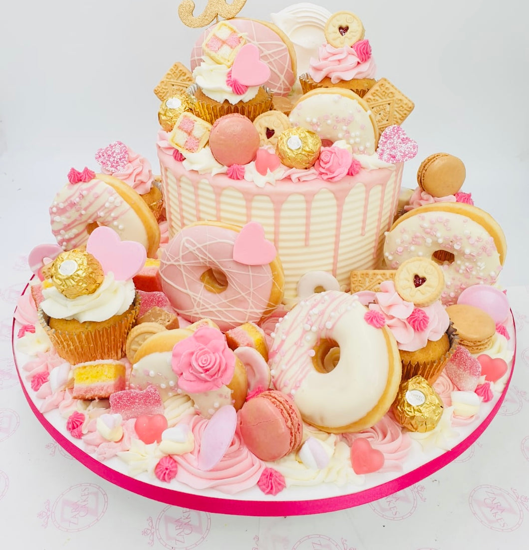 Gold Pink EXTRA Overloaded Cake