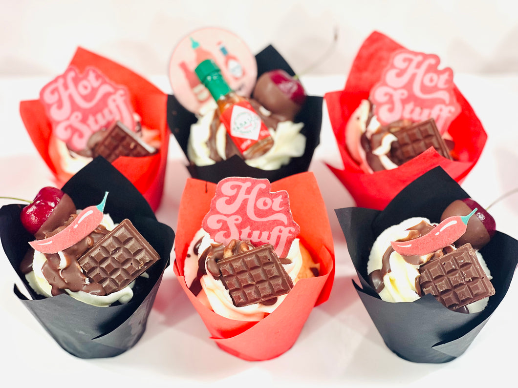 Hot Stuff Valentines Cupcakes