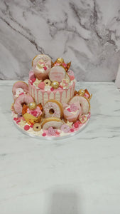 Youtube Overload cake with cupcakes & doughnuts