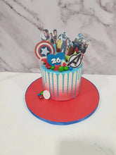 Load image into Gallery viewer, Spiderman Themed drip cake

