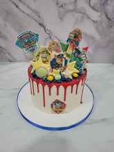 Load image into Gallery viewer, Spiderman Themed drip cake

