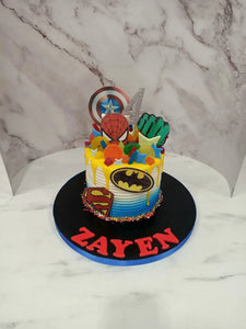 Spiderman Themed drip cake