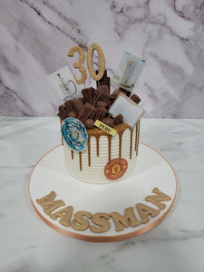 Gold, Bling, Boujee Themed drip cake