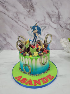 Gold, Bling, Boujee Themed drip cake