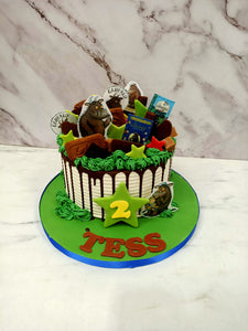 Themed drip cake