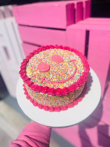 Kardashian inspired sprinkle cake