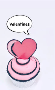 Cartoon / Comic Valentines Cupcakes - 2023 Trending