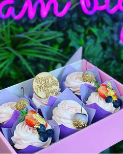 Mothers Day -  24ct Gold Cupcakes