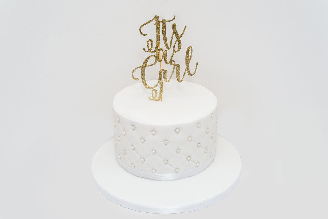 White sugar pearls Celebration Cake - Any Occasion
