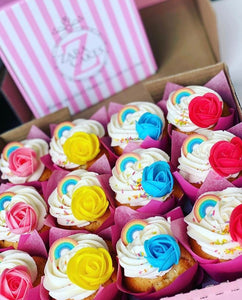 rainbow overload cupcakes
