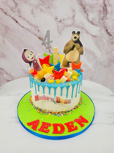 Masha & the Bear Character Themed Cake